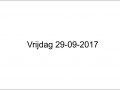 Vrijdag 29-09-2017